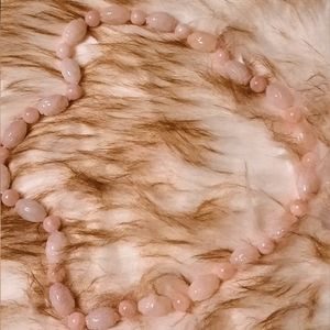 24 inch Rose Quartz hand-knotted necklace